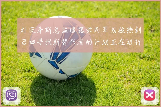 朴茨茅斯总监透露梁民革或被热刺召回寻找新替代者的计划正在进行中